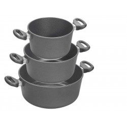 Pack Tres Ollas Titanio Induction Woll  + Regalo Tapa Terracota