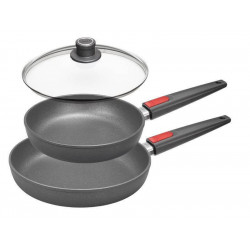 Pack 2 Sartenes de Titanio Inducción Woll + Regalo Tapa Cristal
