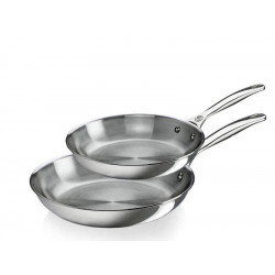 Pack 2 Sartenes Acero Inoxidable de Le Creuset
