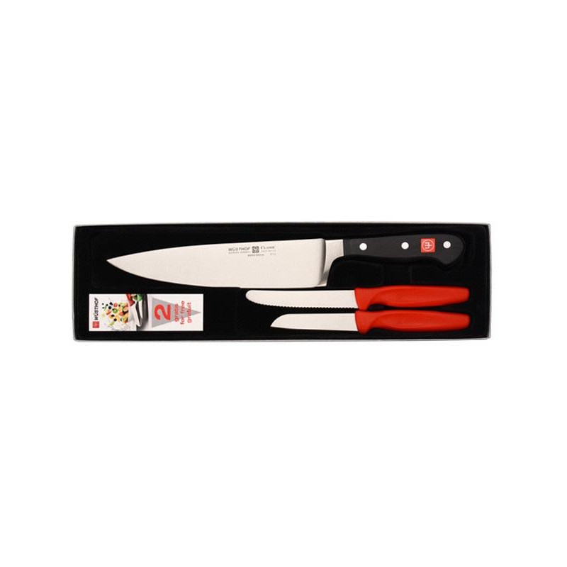 Pack Cuchillo Chef Classic Wüsthof + 2 cuchillos peladores de regalo Pack Cuchillo Chef Classic Wüsthof + 2 cuchillos peladores de regalo