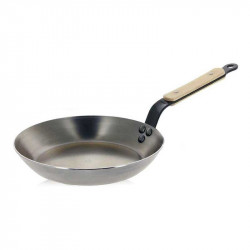 Sartén de hierro con mango de madera B Bois