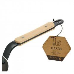 Sartén de hierro con mango de madera B Bois
