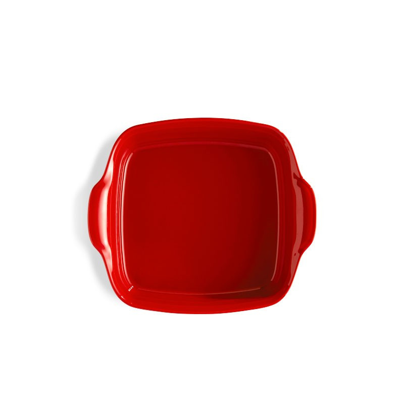 Peugeot vierkante ovenschaal 21 cm rood