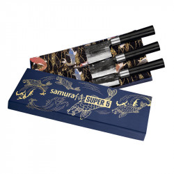 Set de 3 cuchillos japoneses Super 5 Samura