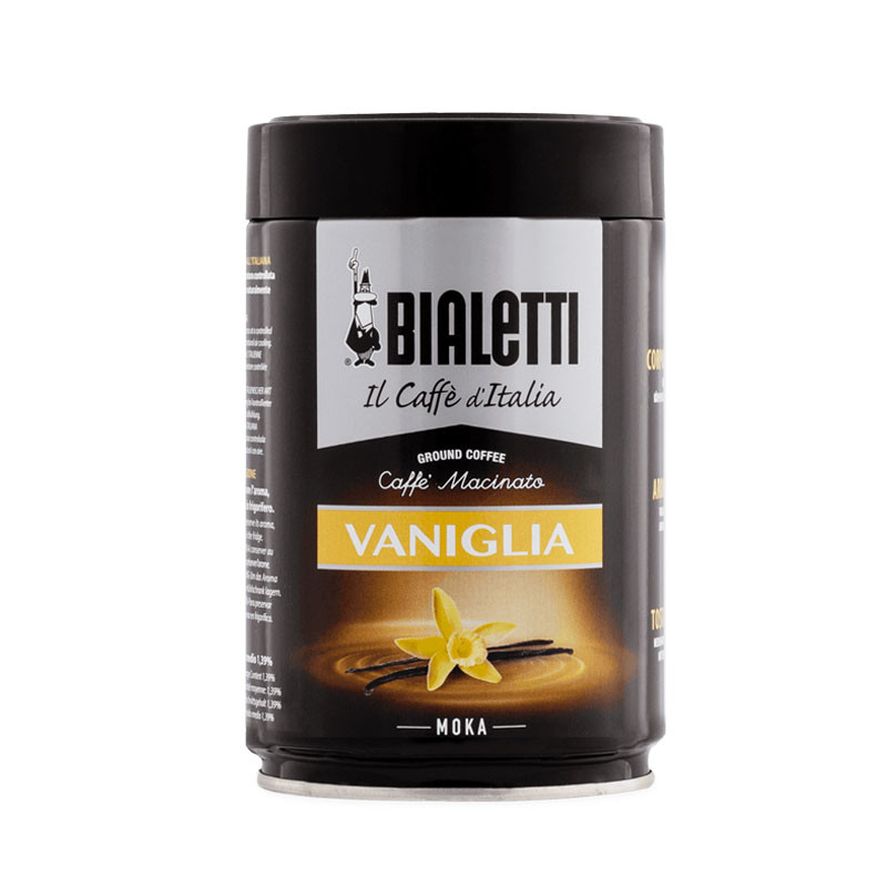 Lata de café Bialetti aromático 3 sabores disponíveis Lata de café Bialetti aromático 3 sabores disponíveis