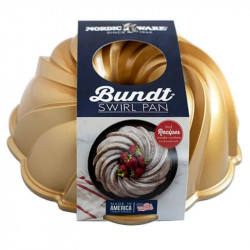 Molde Swirl Bundt Nordic Ware packaging.
